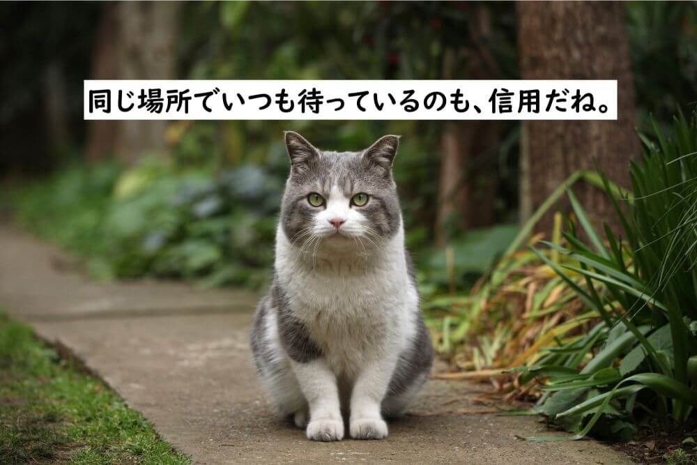 猫　お座り　